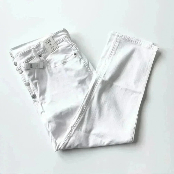 J. Crew Plus Size vintage slim-straight jean in white Size 36 NWT - Picture 5 of 9